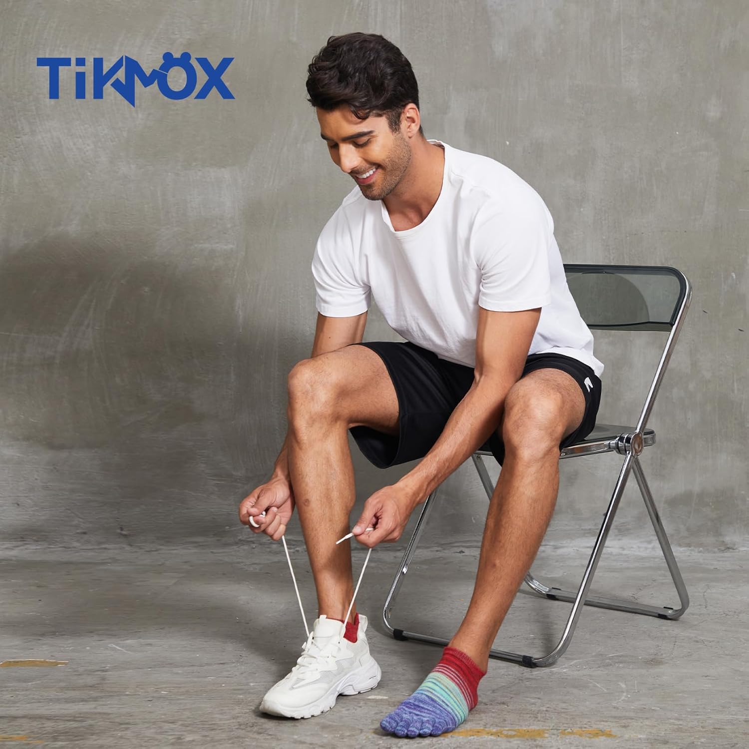 Crew Toe Sock, Cotton Ankle Sock & Stocking, Arch Support, Running Five-Toe Design(3&6pairs) - Image 6