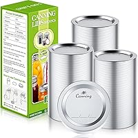 Vista 8 de 72 tapas de conservas con anillos para boca regular, tapas de tarros Mason de 2.77 pulgadas, boca regular, tapas y anillos reutilizables a prueba