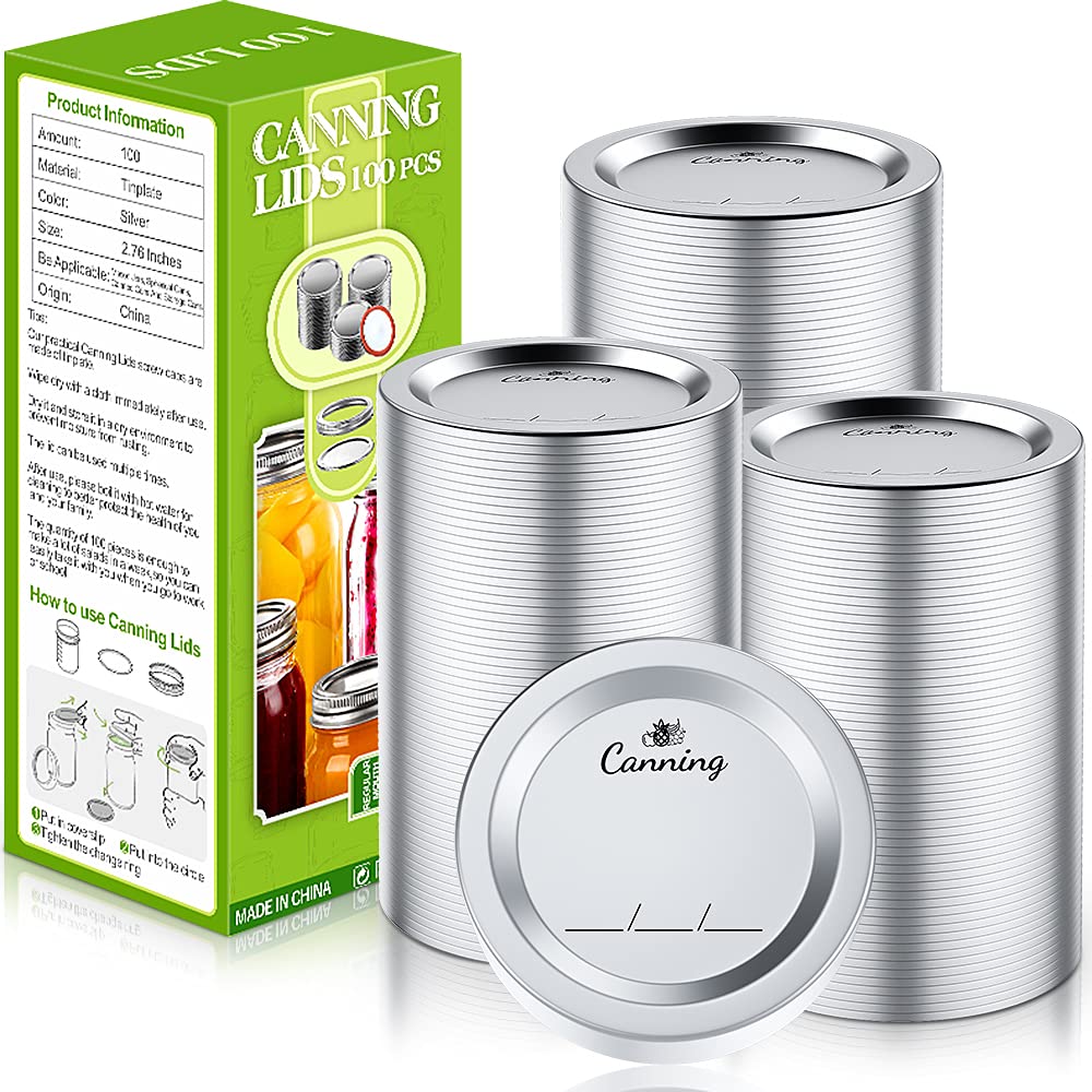 Couvercles bocaux 70 mm durables en métal argenté de qualité