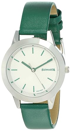 Sonata Splash Analog White Dial Womens Watch-87019SL17
