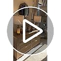 SICOTAS Rattan Dresser for Bedroom, 56.9" Wide 6 Drawer Dresser with Ample Storage, Dressers Large Chest of Drawers, Closet, Boho TV Stand for Bedroom (Reclaimed Light Oak, 1 Piece)