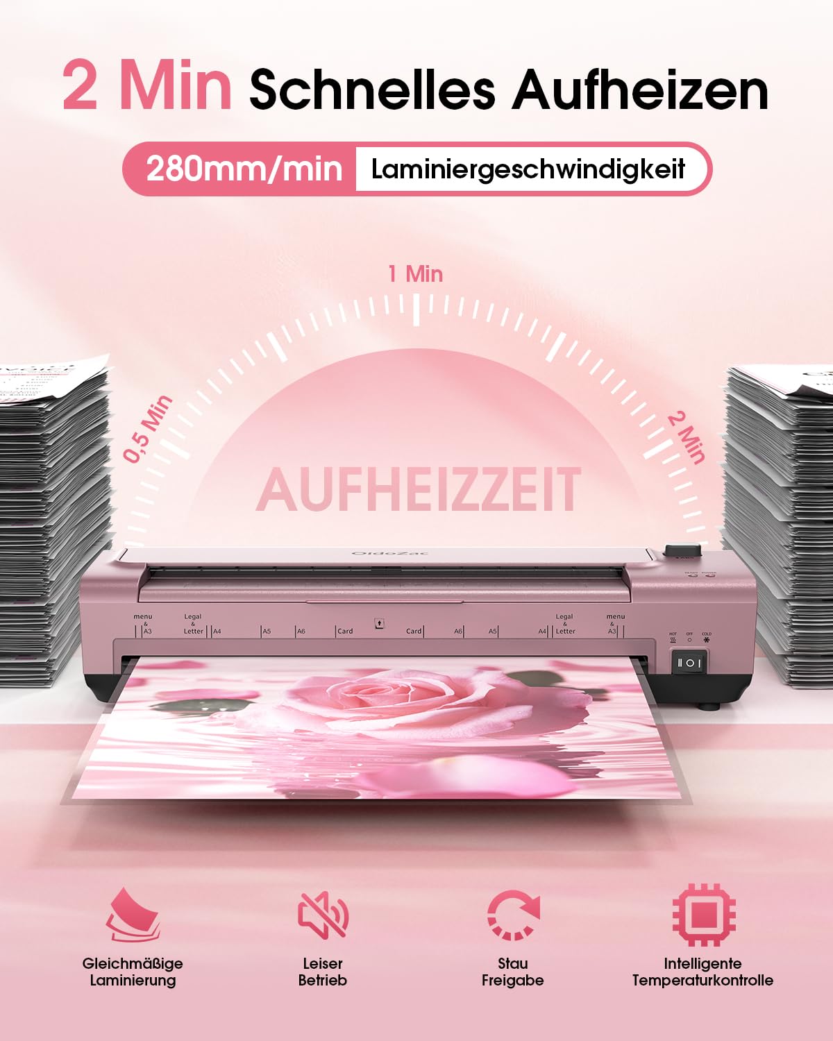 Plastificatrice A3/A4 da 13 pollici, con 20 pellicole per laminazione, a caldo e a freddo, in ABS anti-polvere, plastificatrice 10 in 1 con taglierino, trimmer e arrotondatore per angoli per ufficio