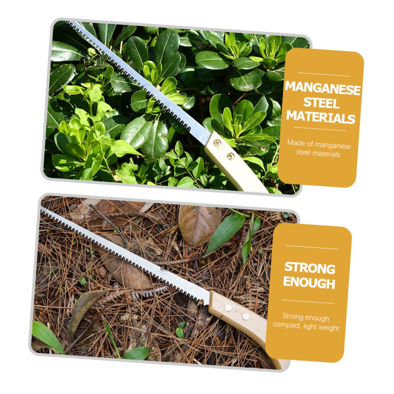 BESTonZON 3 Ensembles Scie À Main De Jardinage Scie De Camping Ergonomique Pour Élagage Coupe Outils Pratiques Pour Jardinage Activités Plein Air 2 Pièces * 3