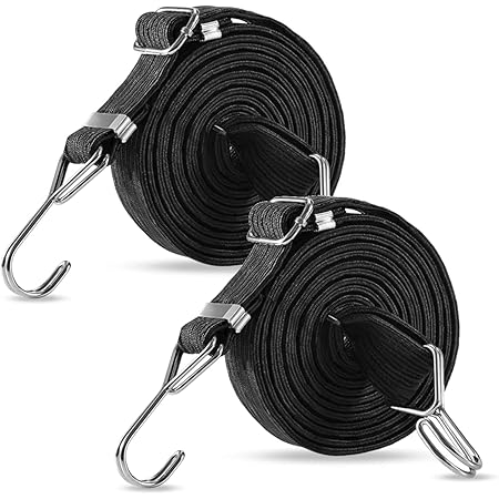 Amazon Co Jp Kakete 荷台用 ゴムひも 長さ2m 自由伸縮 金属製フック付 バイク オートバイ スクーター 自転車等の荷物固定 産業 研究開発用品