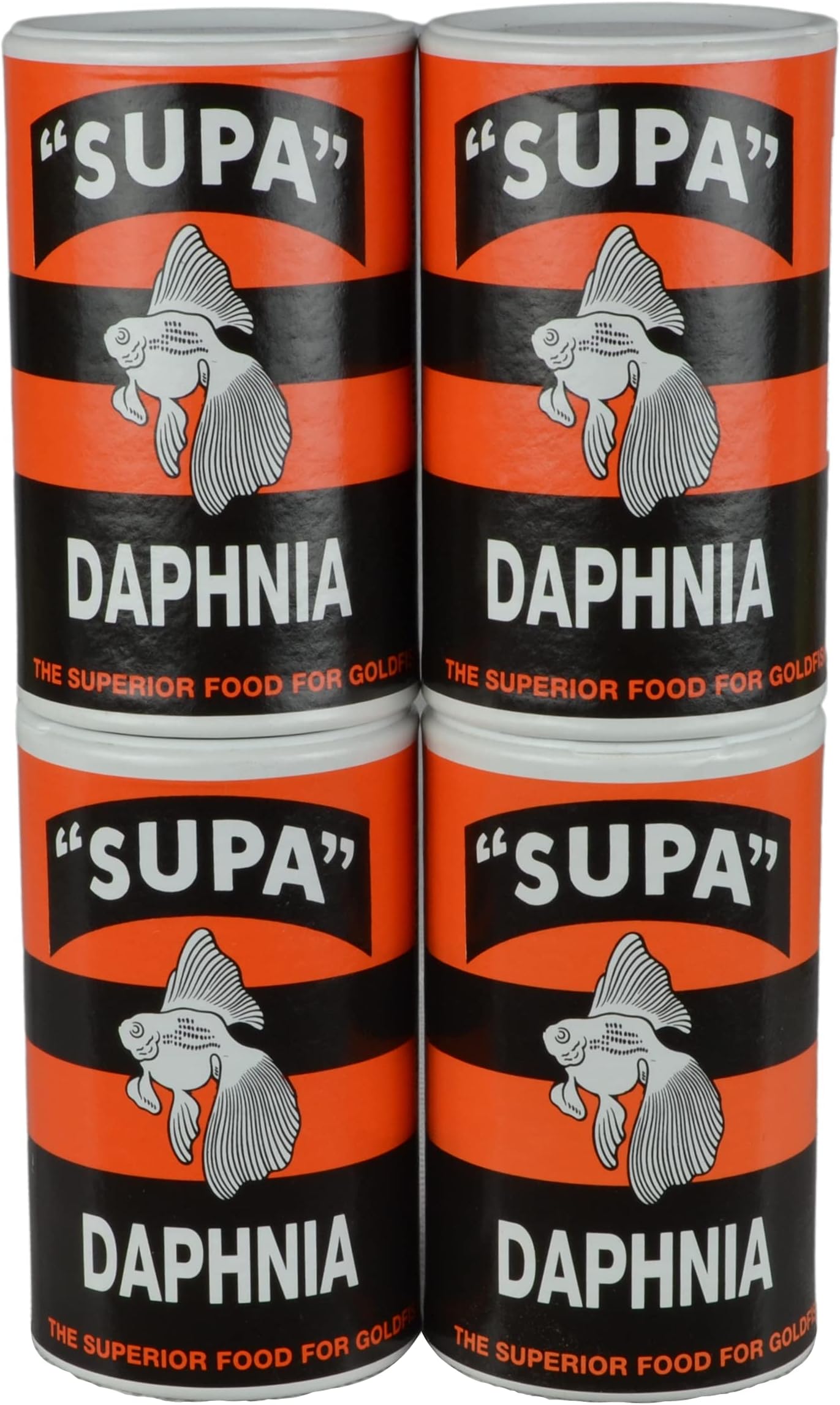 Supa Small Daphnia Food Drum, 70 ml, Pack of 4, Suitable For Pond & Aquarium Fish, High In Protein,