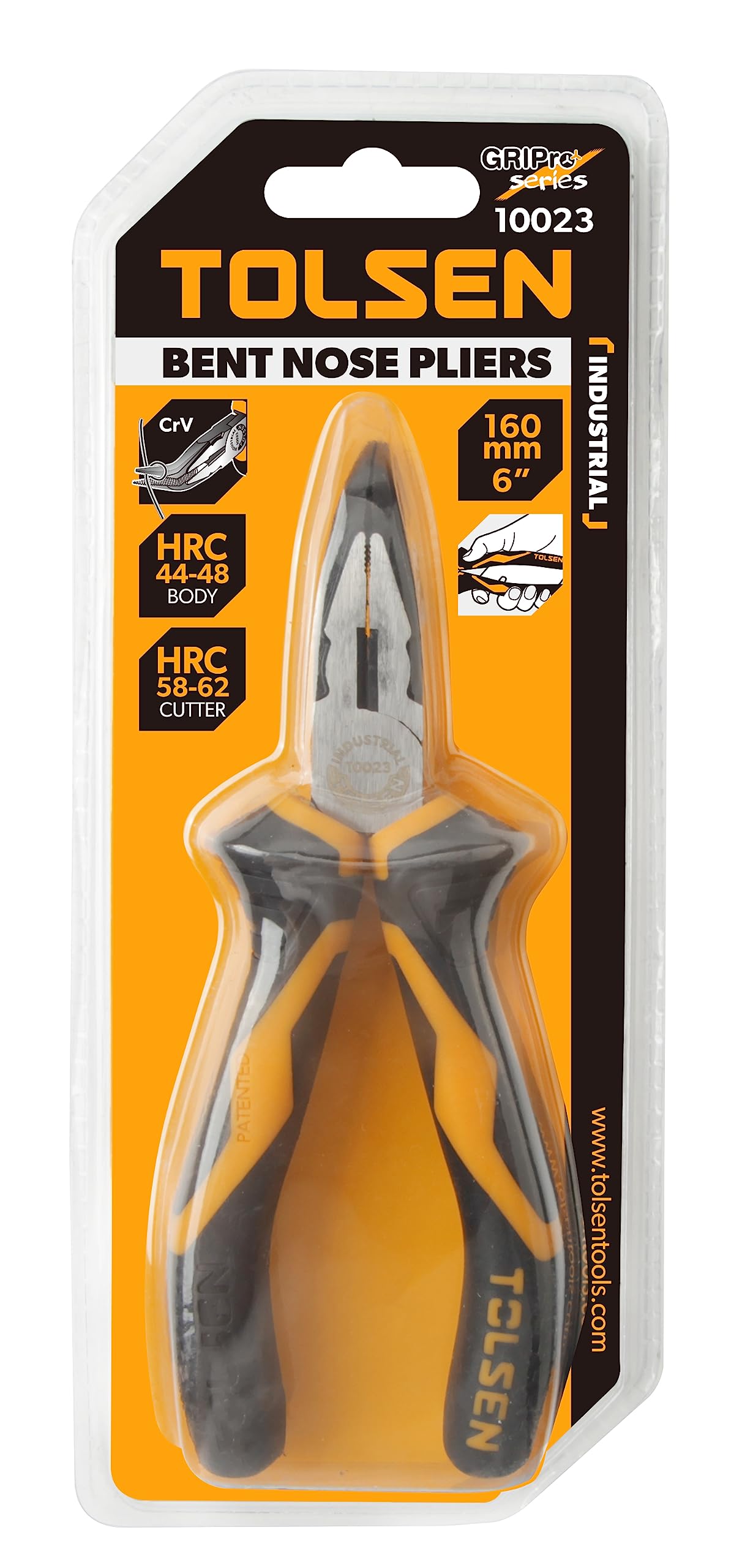 Tolsen Bent Nose Pliers 6" (160Mm) - Industrial