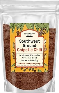 Southwest Ground Chipotle Chile (2 lb), Tex-Mex, Use for Dry Rubs & Marinades, Rich Full Flavor