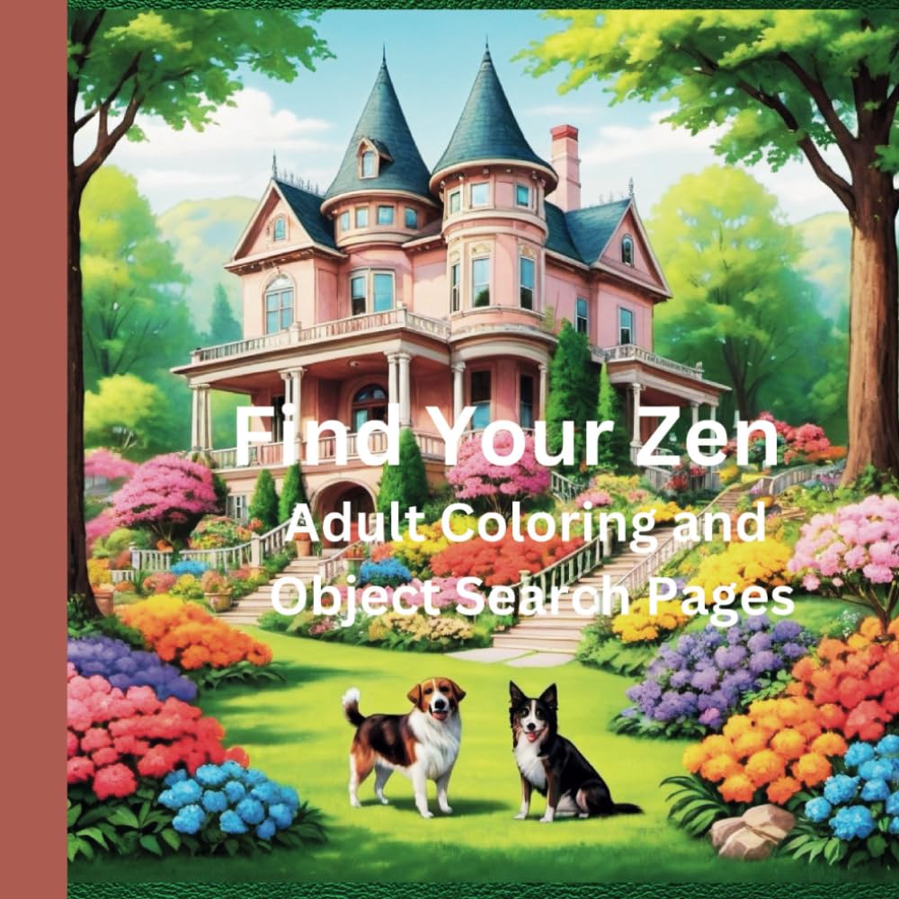 Find your Zen Adult Coloring Book: for Adults compact size. This can go with you anywhere