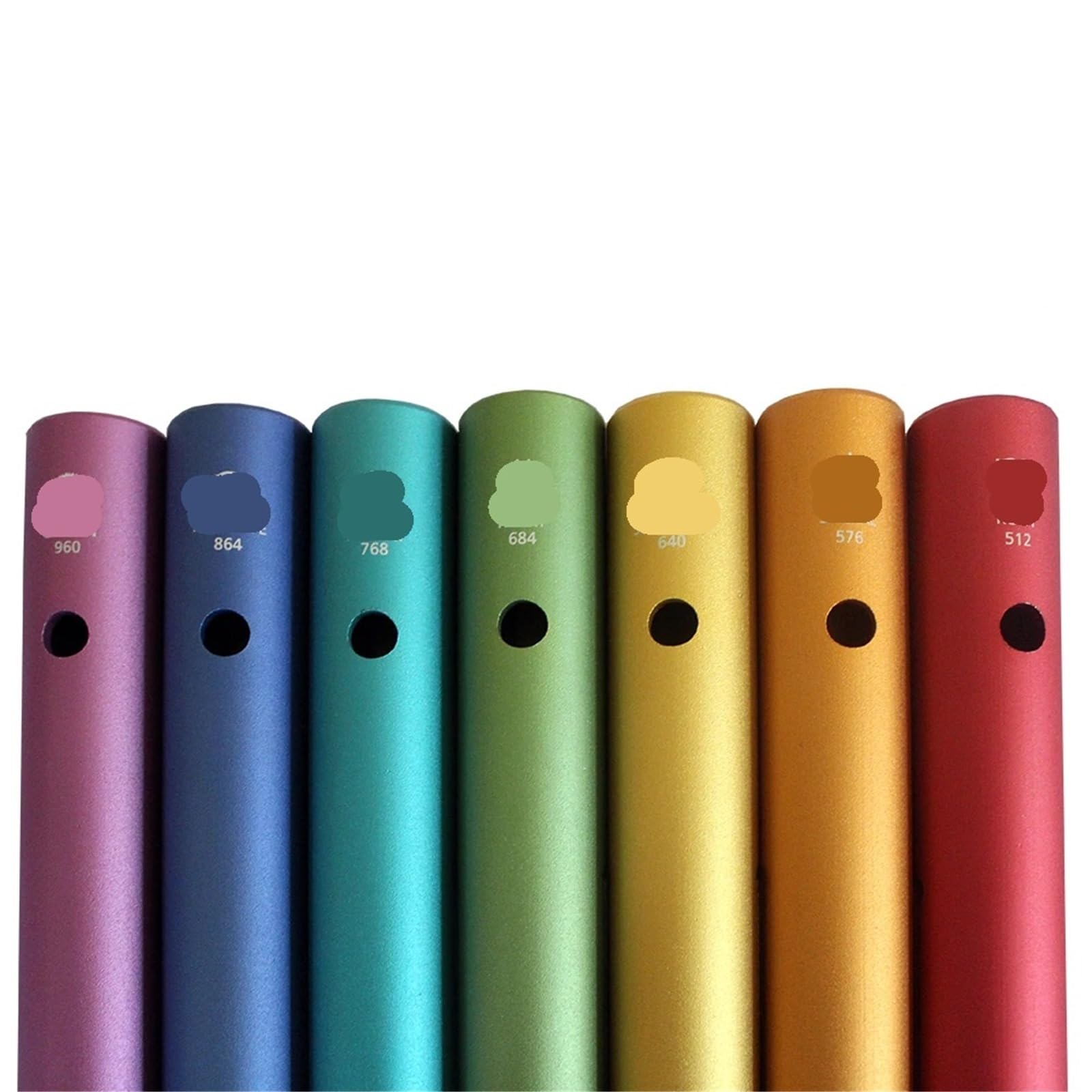 Set Di Tubi Wah-Wah Tubo Wah-Wah professionale a forma di rana, percussione portatile for musicoterapia, educazione precoce, banda, yoga, meditazione, bel regalo(768HZ)