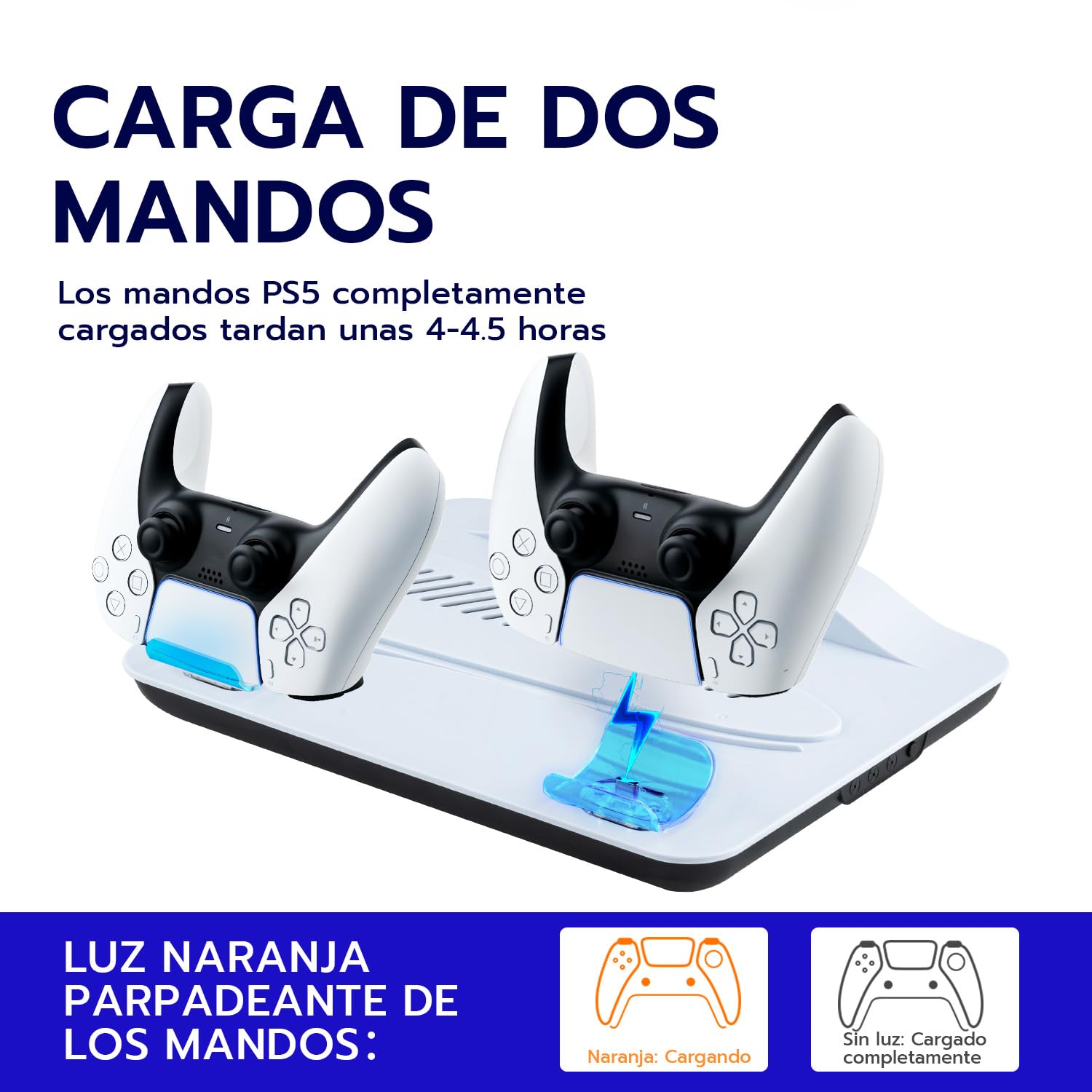 Wigearss Soporte Vertical para PS5/PS5 Slim/PS5 Pro con Ventiladores de Refrigeración, Carga para 2 Mandos, Iluminación LED y Ventilador de Enfriamiento Ajustable en 3 Niveles