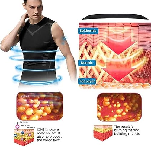 Miniatura 5 de Chaleco de modelado iónico, Energxcel Ionic Shaping Vest Version Ionic Shaping Vest, Guys Men Chest Compression Top