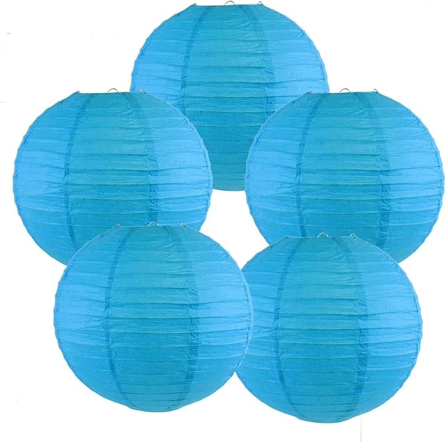 Paper Lanterns,Paper Lantern Paper Lantern Lamps Paper Lantern Round Lampion Paper Ball for Wedding Party Hanging Outdoor Decoration(Blue)