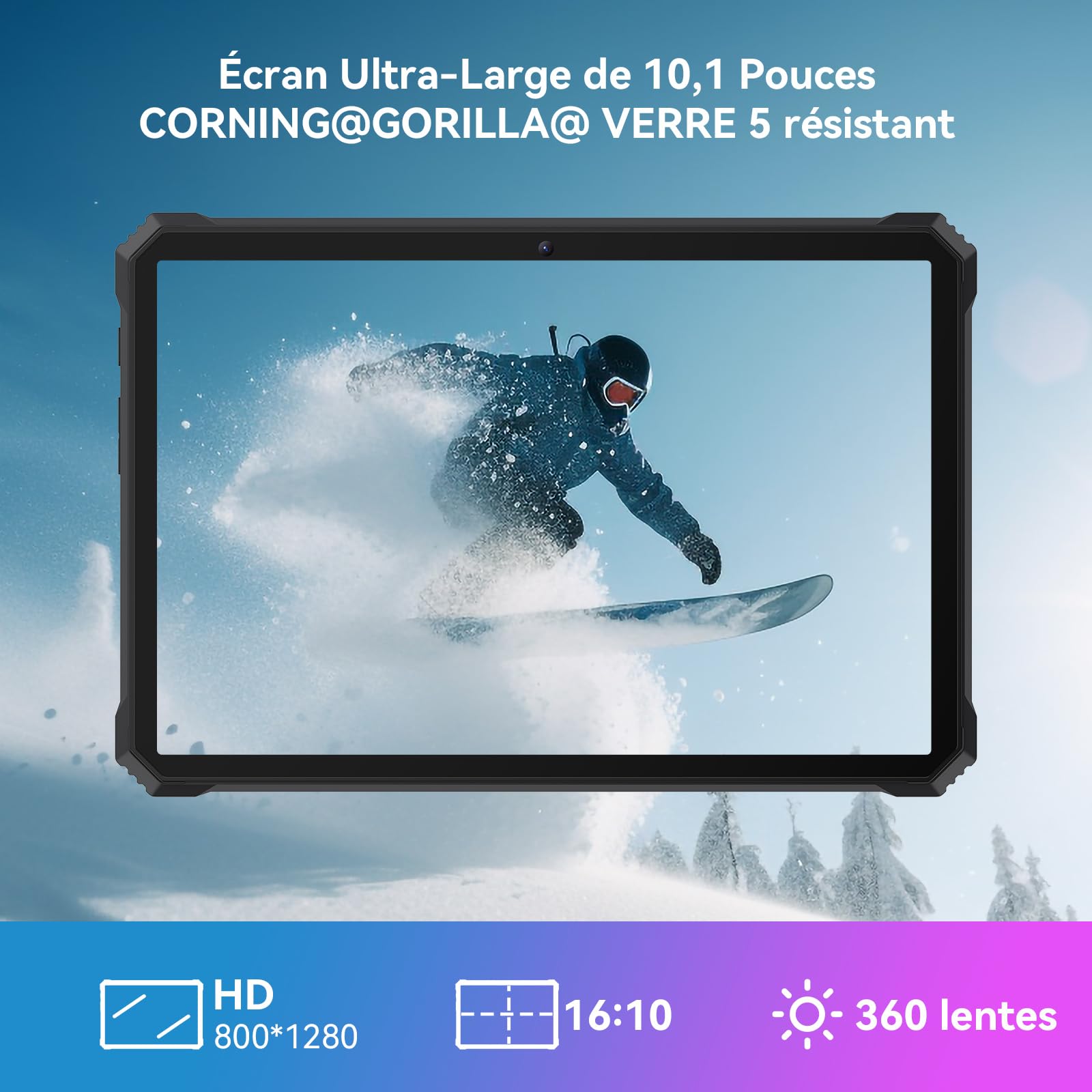 Tablette Blackview Mega8 13 Pouces Android 15 - Écran 2K 90Hz - 12Go RAM + 256Go ROM - 4G LTE - Batterie 11000mAh - Appareil Photo 50MP - Pour Gaming Et Multimédia