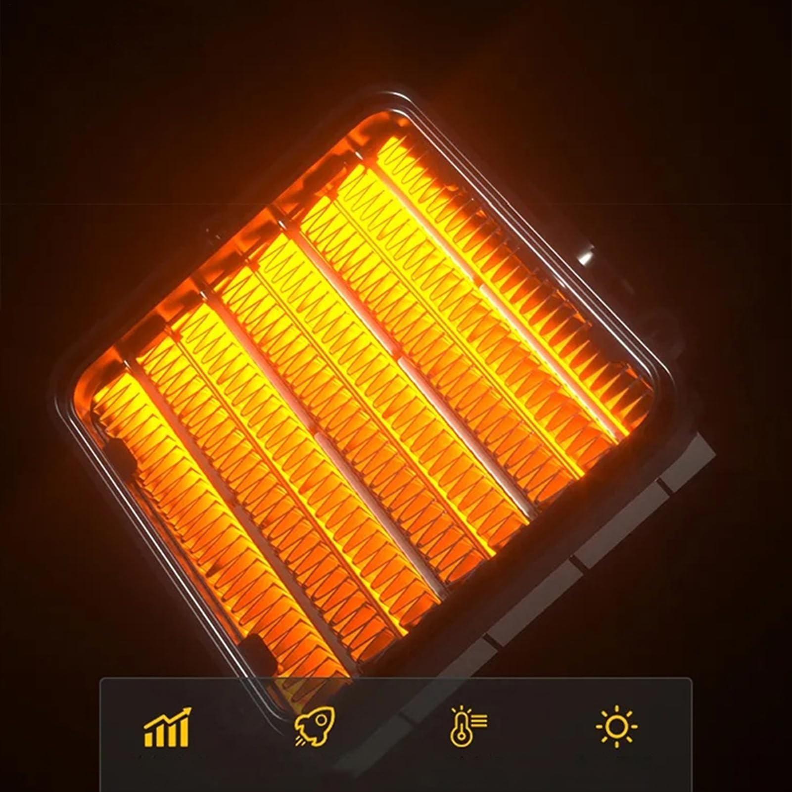 Calefactores Eléctricos De Interior,Calefactor Pequeño Portátil De Pared | Unidad De Calefacción Con Mando Silencioso Para Hogar Dormitorio Baño Cocina Oficina Estudio