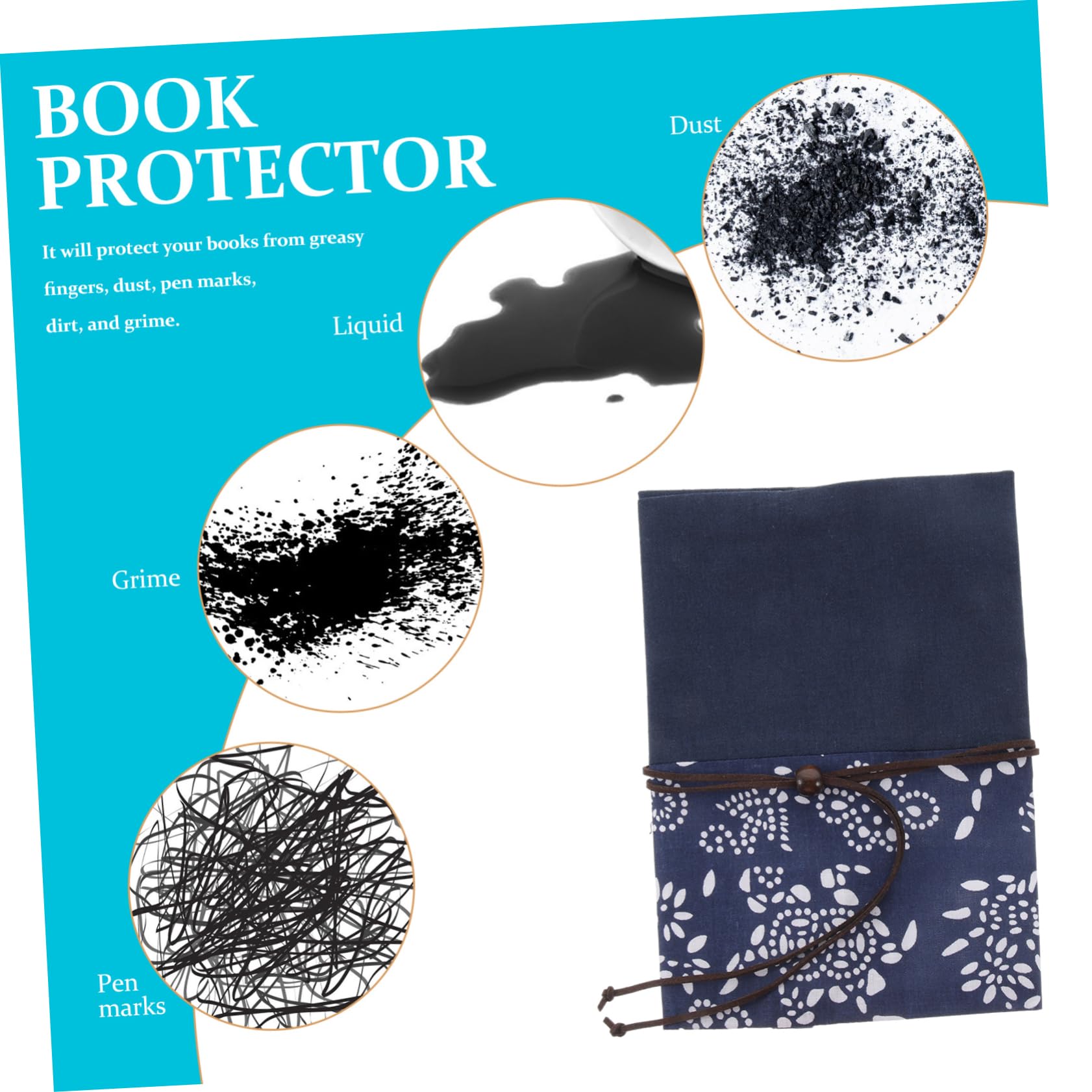 NUOBESTY 5 Pz Proteggi Libri Per Studenti Copertine Di Libri Per Tascabili Leganti Display Fasce Per Rilegatura Di Album Di Foto Copertine Protettive Per Adesivo Chiaro Tessuto
