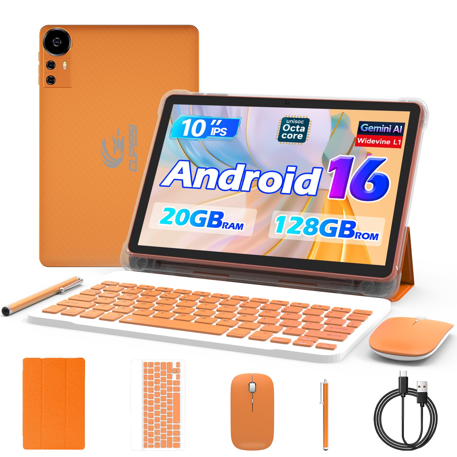 Amazon.com : CUPEISI Android 16 Tablet 10 Inch, 20GB RAM+128GB ROM