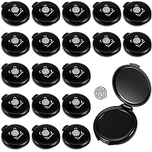20 PCS Black Fingerprint Ink Pads Mini Portable Thumbprint Stamp Pad