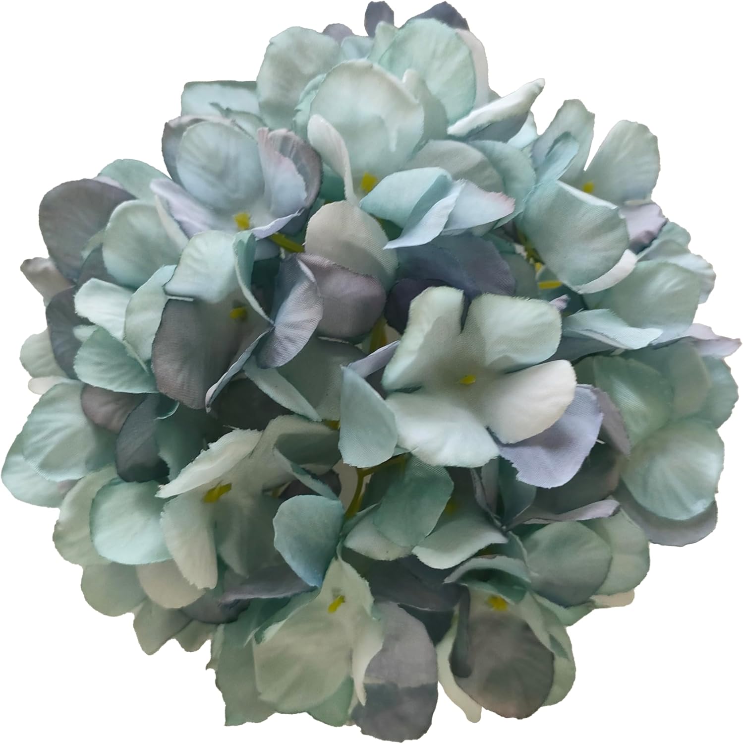 7.1''Fall Blue Hydrangea Artificial Flowers,10Pcs Artificial Silk Hydrangea Heads,81 Petals Faux Hydrangea Flowers Heads with Stems for Home Wedding Baby Shower Decor(Fall Blue) - Image 4