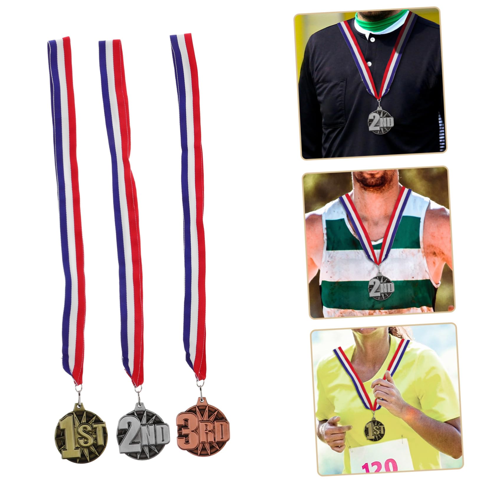 TOYANDONA 12piezas Medallas De Competición Colgantes para Eventos Deportivos De Medallas para Premios Escolares y Festividades