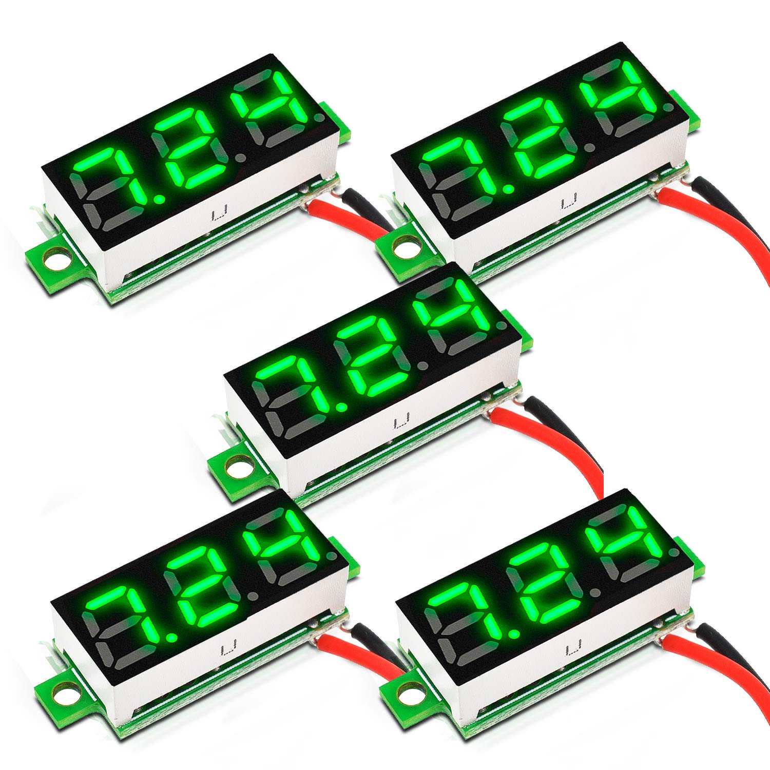 Aideepen 5個 2線式LED電圧