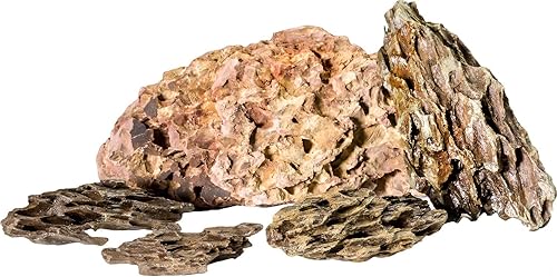 H2Pro Decoración de acuario Dragon Rock (44 libras por caja), beige (DRA-1-017)