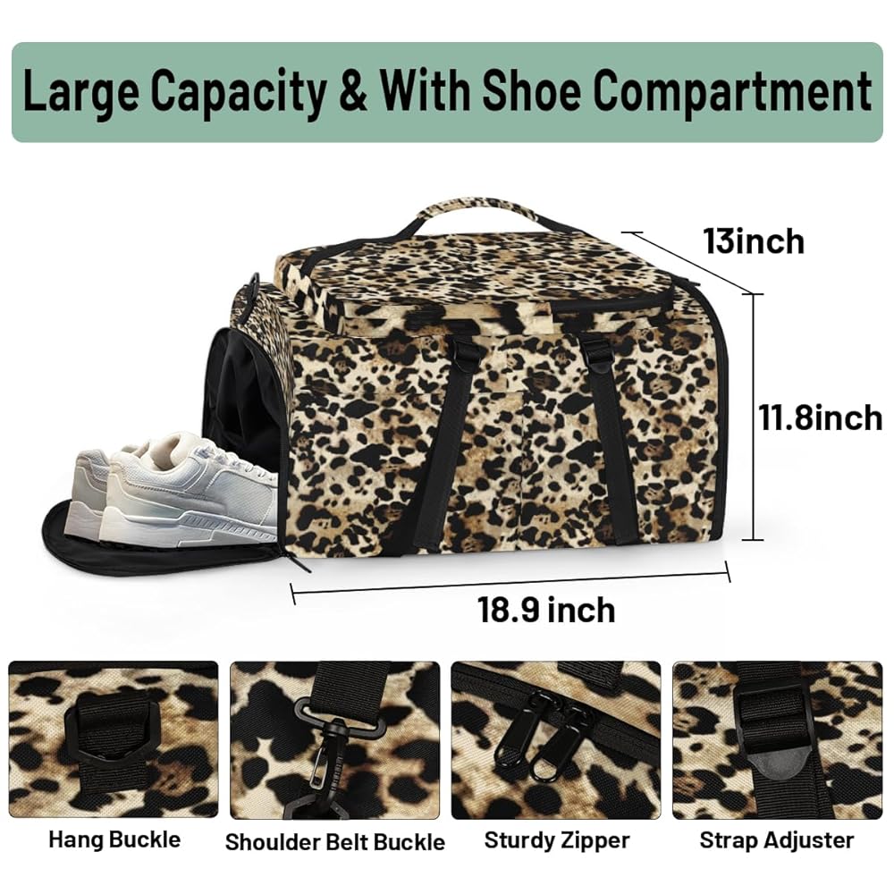 ◆DEINET◆ D STITCH PADDING GYM SACK IN LEOPARD KDCUD5S1211 Amazon.com | Large Sports Gym Bag With Shoe & Laptop