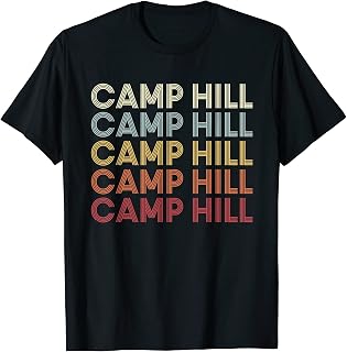 Camp Hill Pennsylvania Camp Hill PA Retro Vintage Text T-Shirt