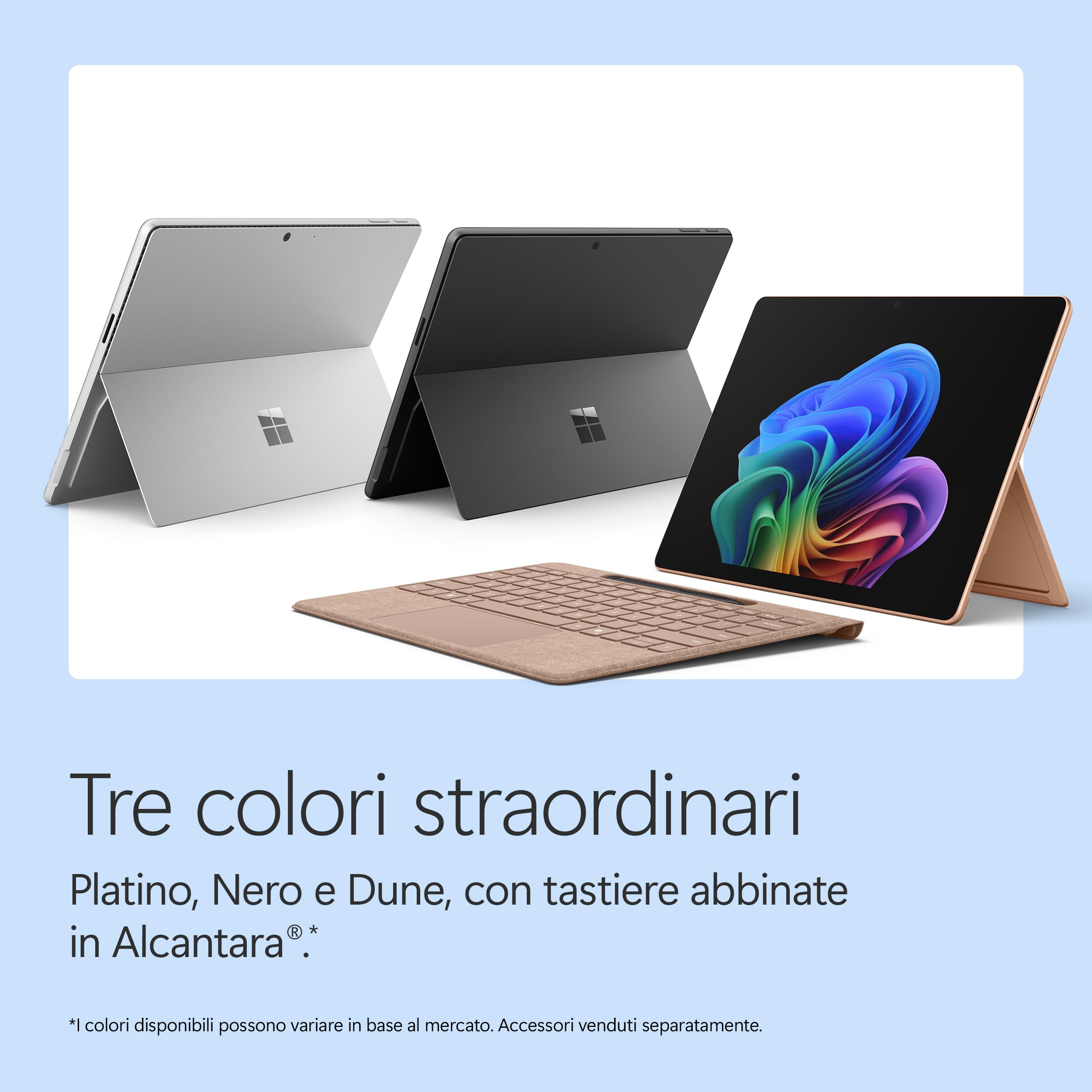 Microsoft Surface Pro, 13" | Snapdragon X2 Elite | 16GB RAM, 512GB SSD | 13" OLED Touchscreen | Copilot+ PC | Nero | Windows 11 Home | Ultimo modello (12ª edizione)