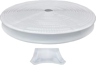 Automotive Authority White Vinyl 1" Insert Molding Trim Screw Cover RV Camper Travel Trailer (White, 100 ft)