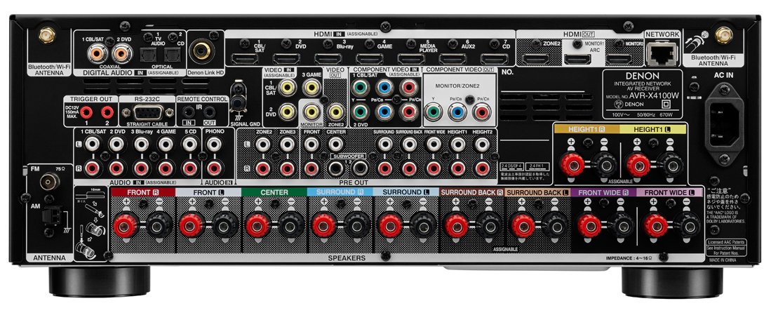 Amazon.co.jp: Denon AVサラウンドレシーバー 7.2ch Dolby Atmos/Wi-Fi 