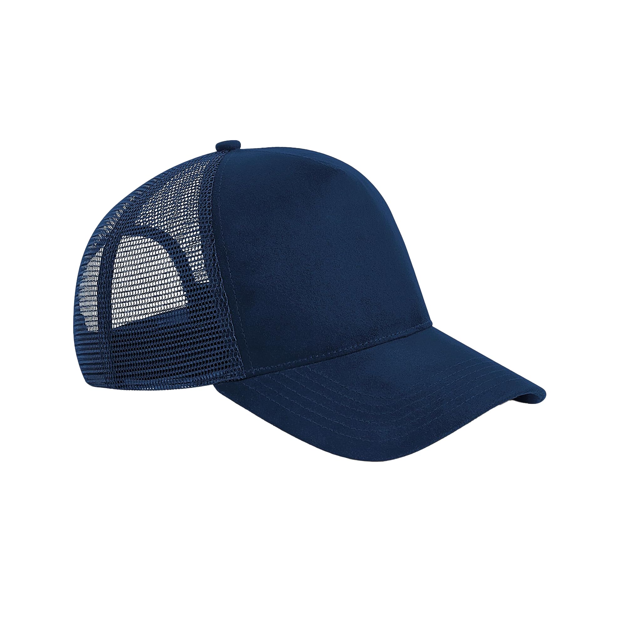 Beechfield B643 Suede Snapback Trucker French Navy