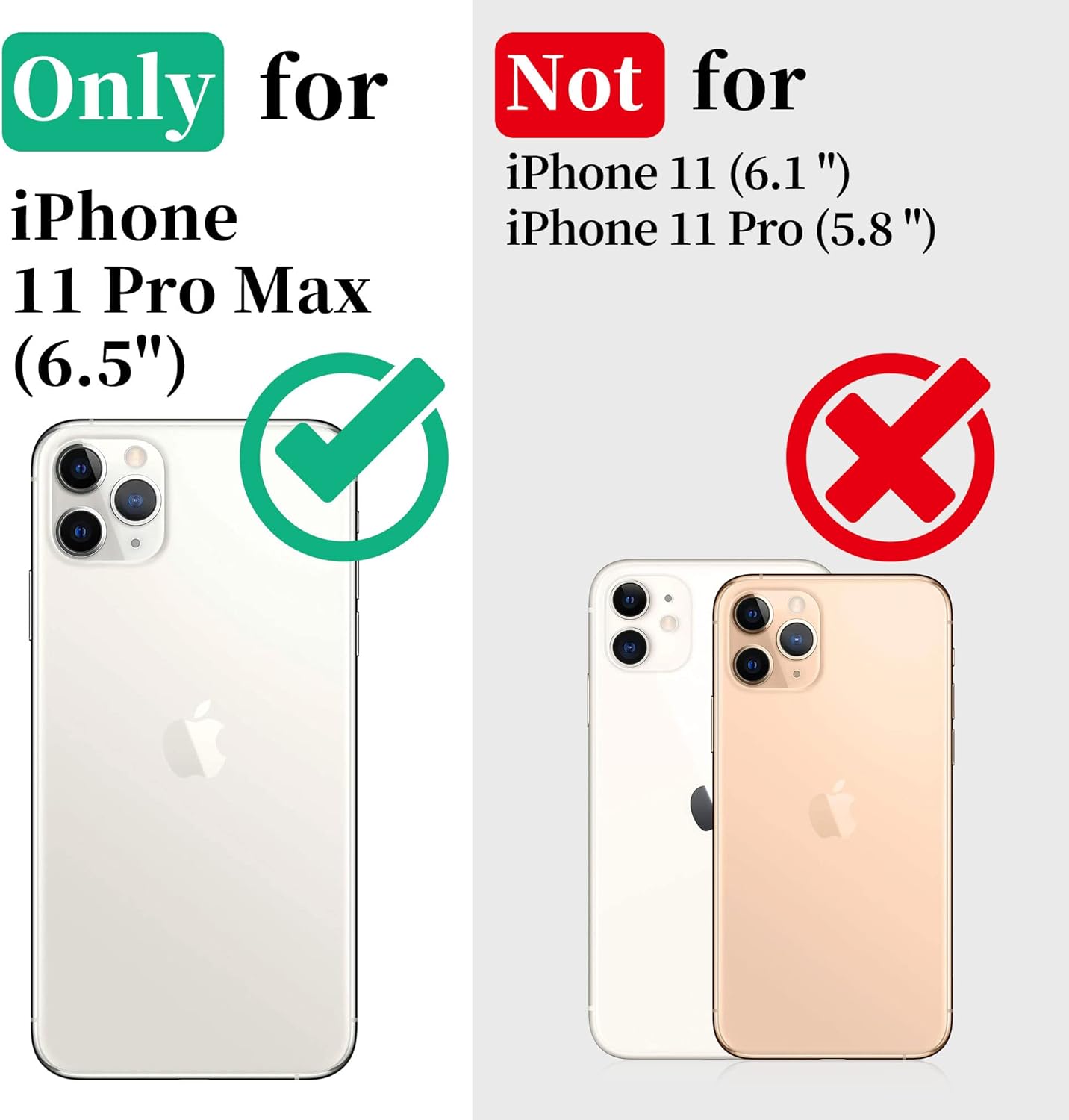 Cozycase Waterproof Case for iPhone 11 Pro Max Underwater Shockproof Full-Body Rugged Bumper Sealed Case with Built-in Screen Protector for iPhone 11 Pro Max 6.5 inch-Black - Image 2