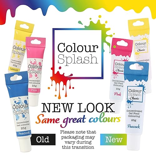 Miniatura 4 de COLOUR SPLASH Tubo de gel colorante para alimentos, ingredientes comestibles, geles altamente concentrados, tubos exprimibles fáciles de usar,