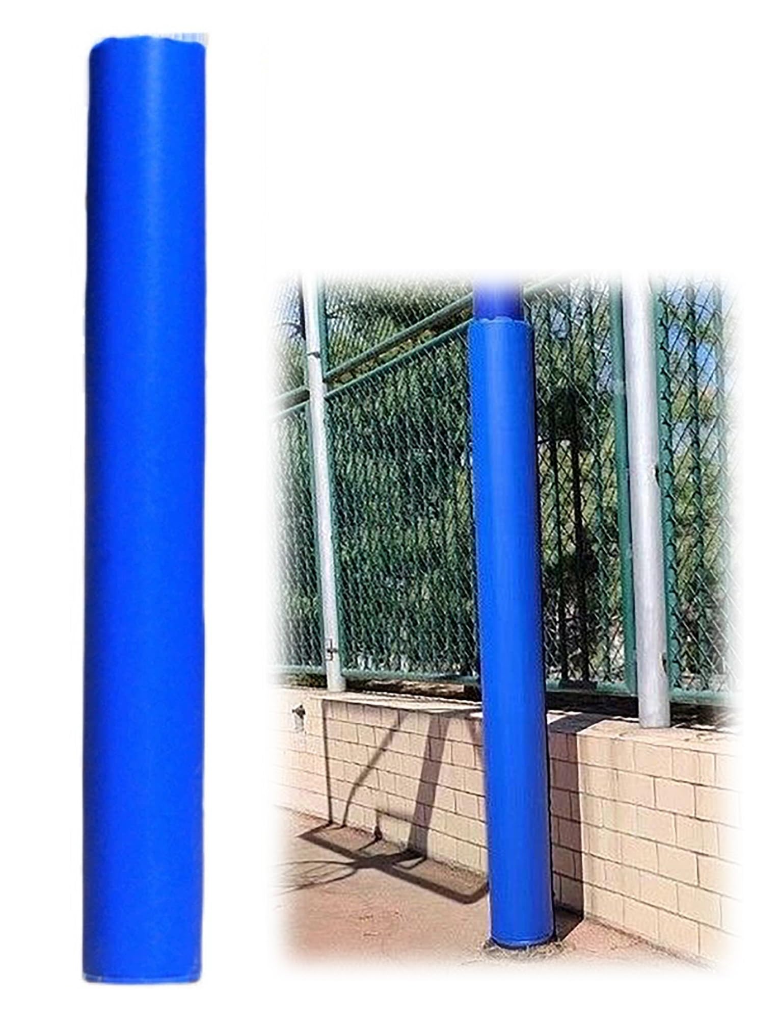 Protection de poteau de basket antichoc avec mousse haute densité enveloppante extérieure