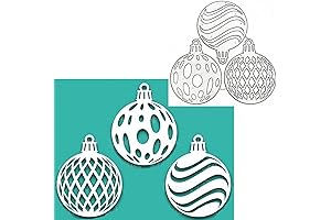 3pcs Christmas Bell Ornaments Frame Dies for Scrapbooking