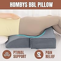 Vista 2 de HOMBYS Almohada BBL de Tamaño Ajustable Después de la Cirugía para Dormir, Almohada de Espuma de Alta Densidad para Glúteos, Almohada Brasileña