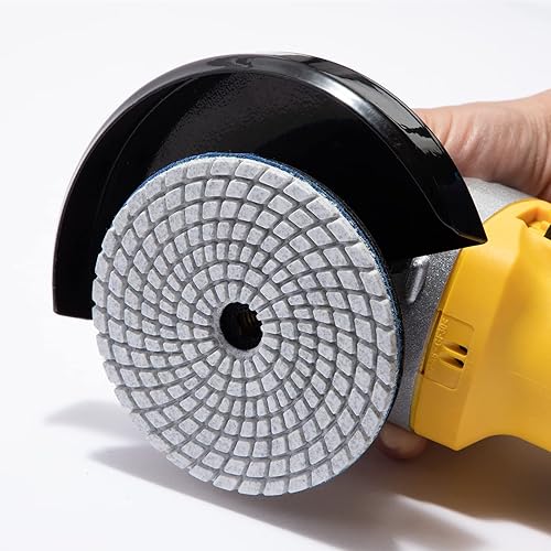 Miniatura 4 de Almohadillas de pulido de diamante de 4 "grano 7 con juego de almohadillas de goma, 50 # 100 # 200 # 400 # 800 # 1500 # 3000 # para pulidor de