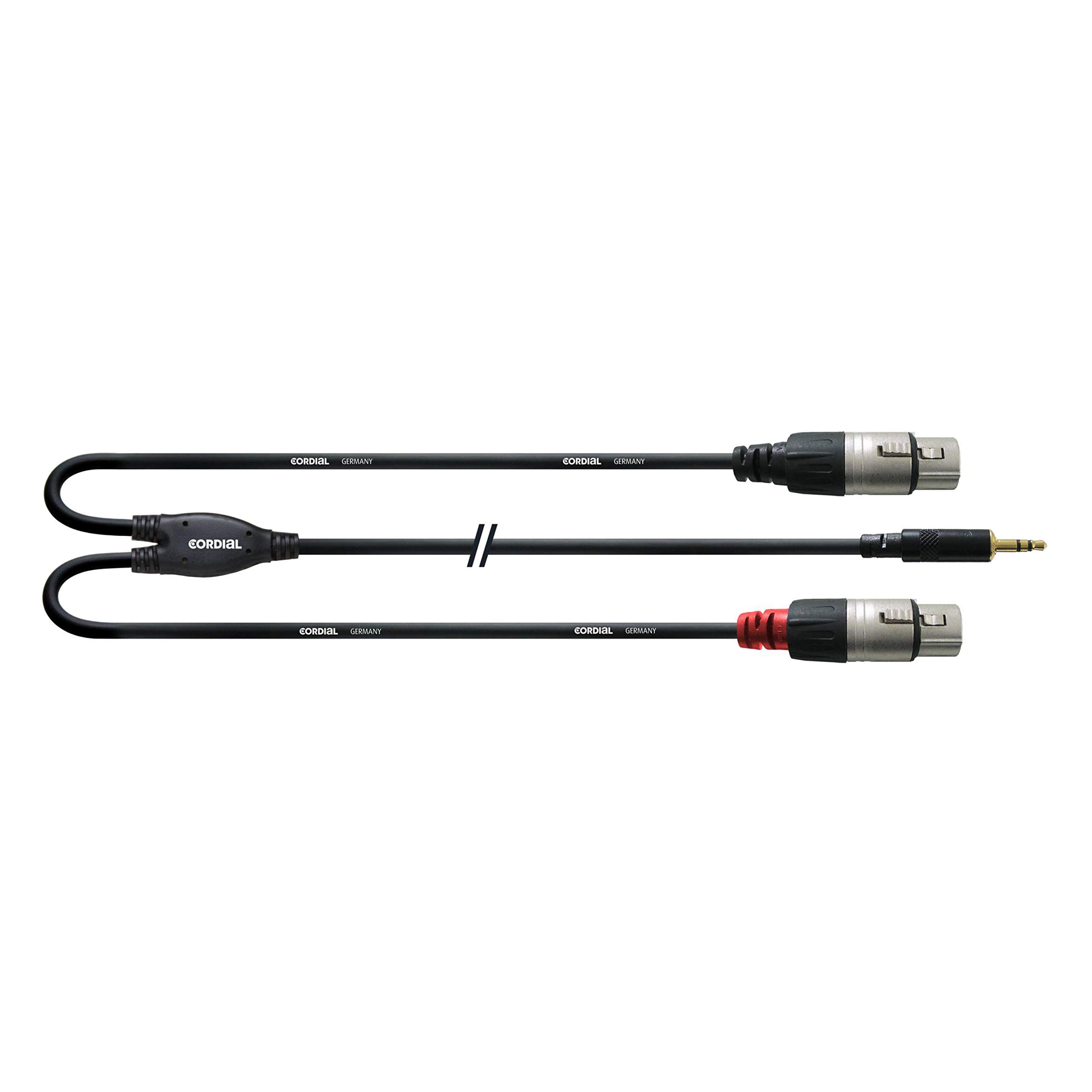 Cordial CFY 3 WFF Y-Adapterkabel, 3 m