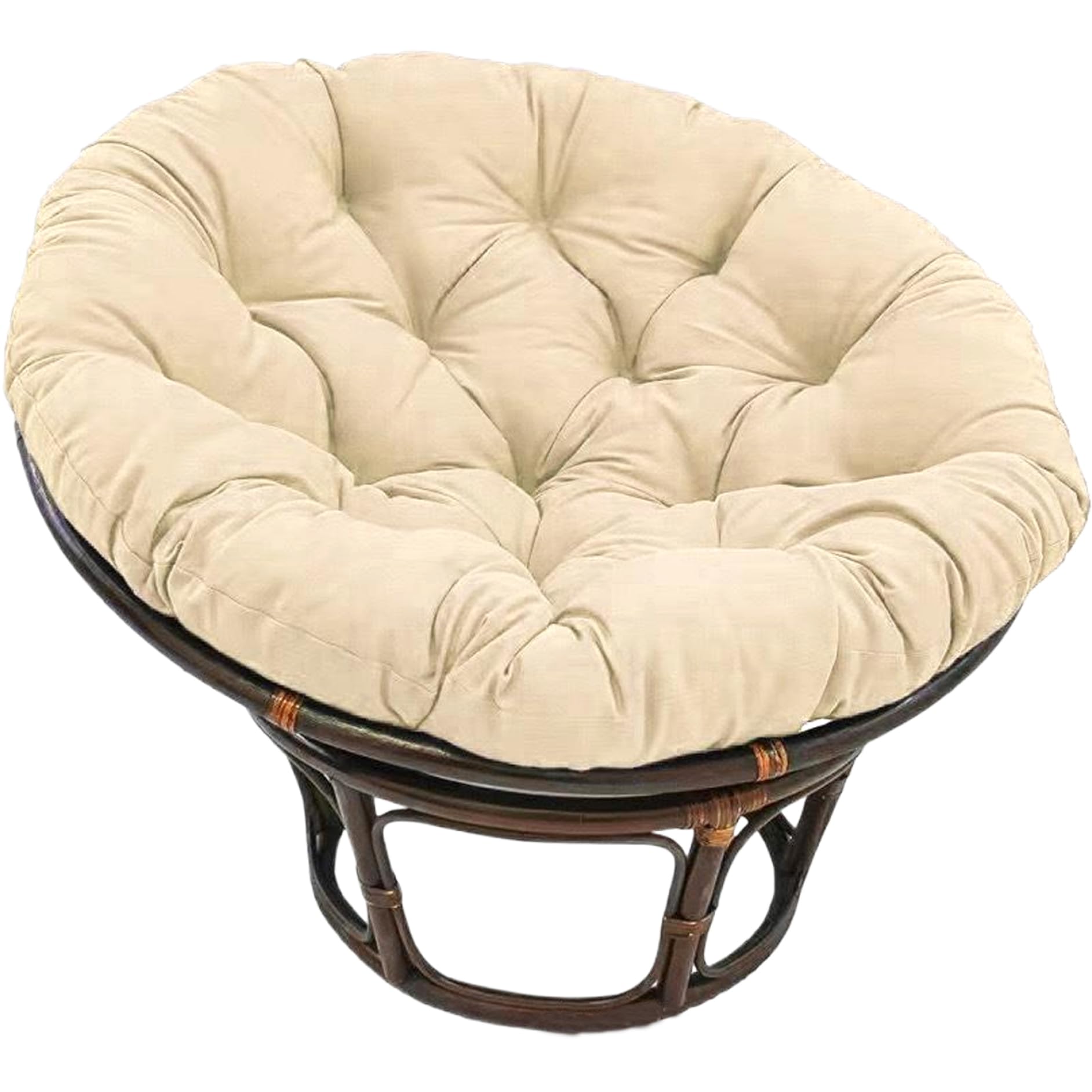 Coussin de chaise en forme d'œuf rond en coton PP rembourré et lavable pour fauteuil suspendu