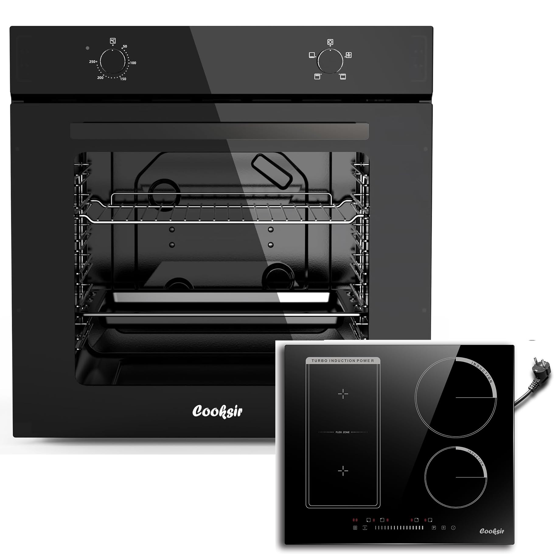 Four encastrable 65 litres et table induction 3500W zone combinée - 8