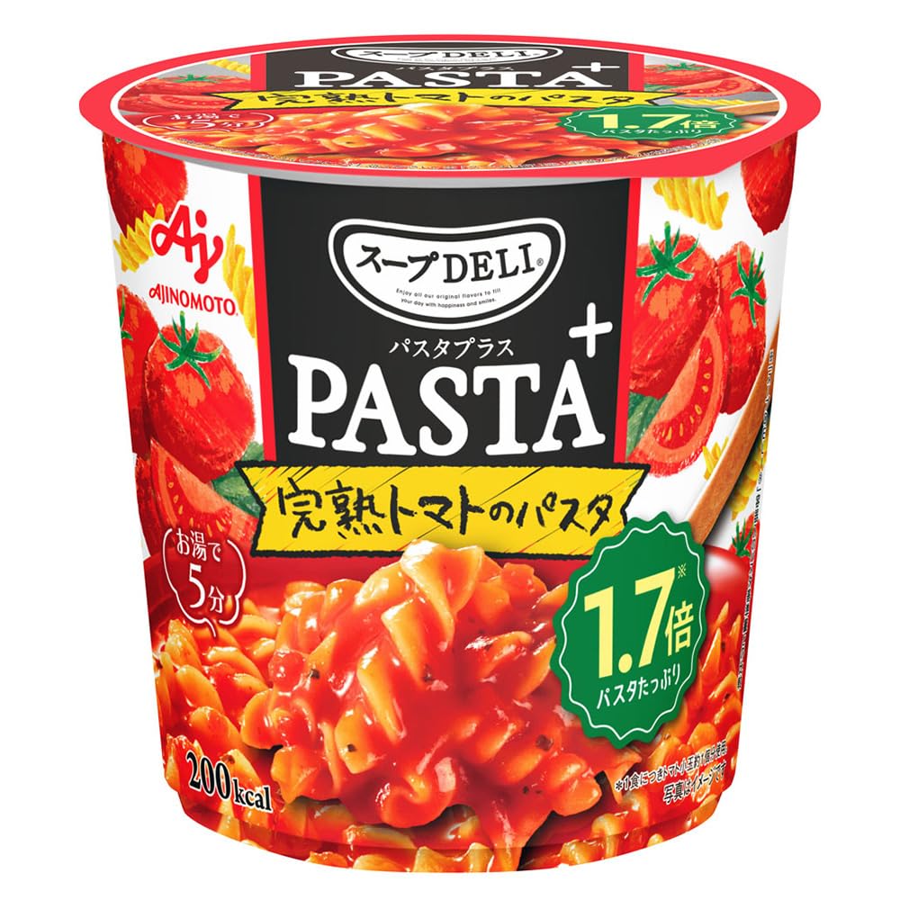 スープDELI 10箱まとめ売り 完熟トマトのパスタ＆3種チーズのカルボナーラ＆ Amazon | 味の素 スープDELI PASTA＋ 完熟トマトのパスタ 53.6g×3個