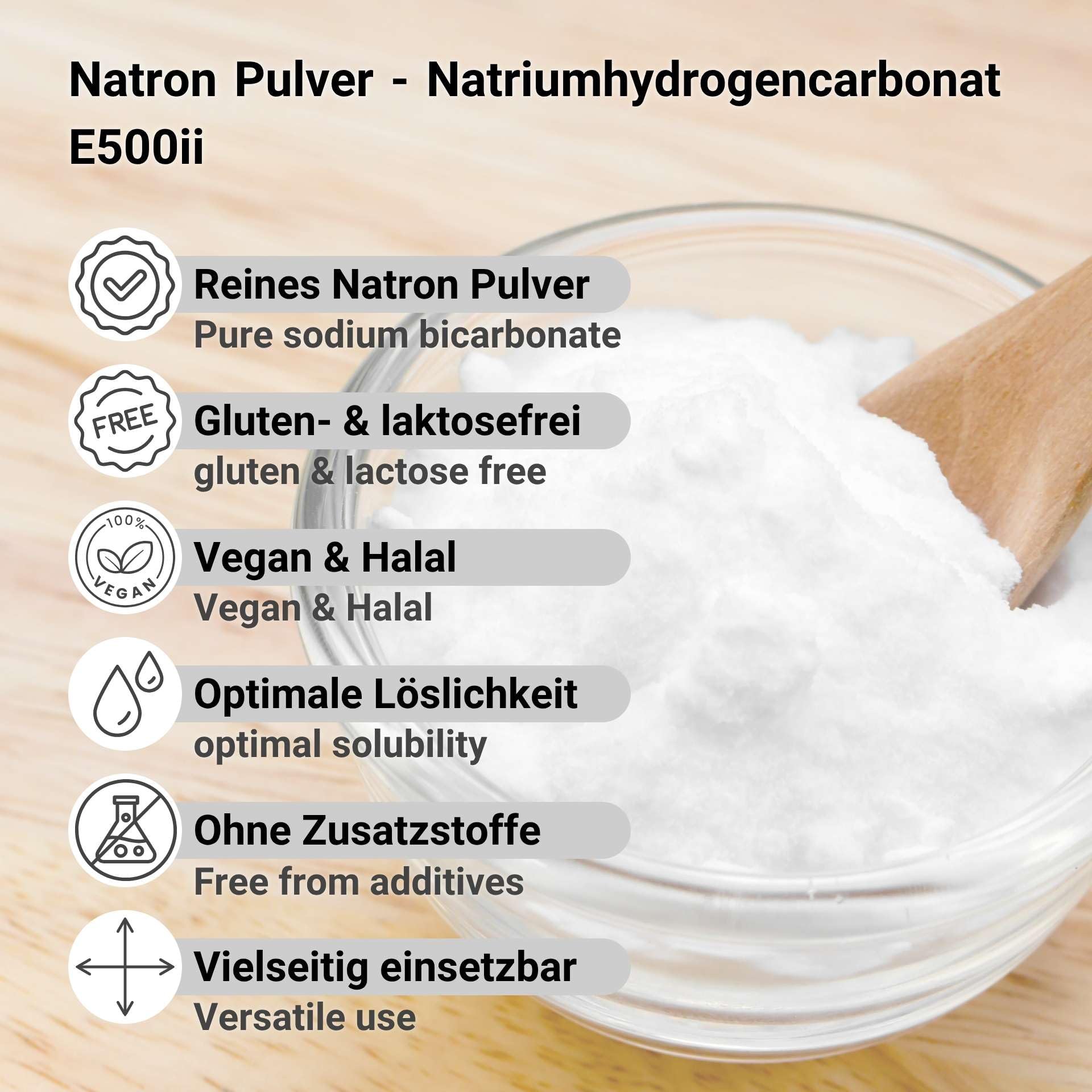 Natriumhydrogencarbonat 25kg Natron Natriumbicarbonat Backsoda