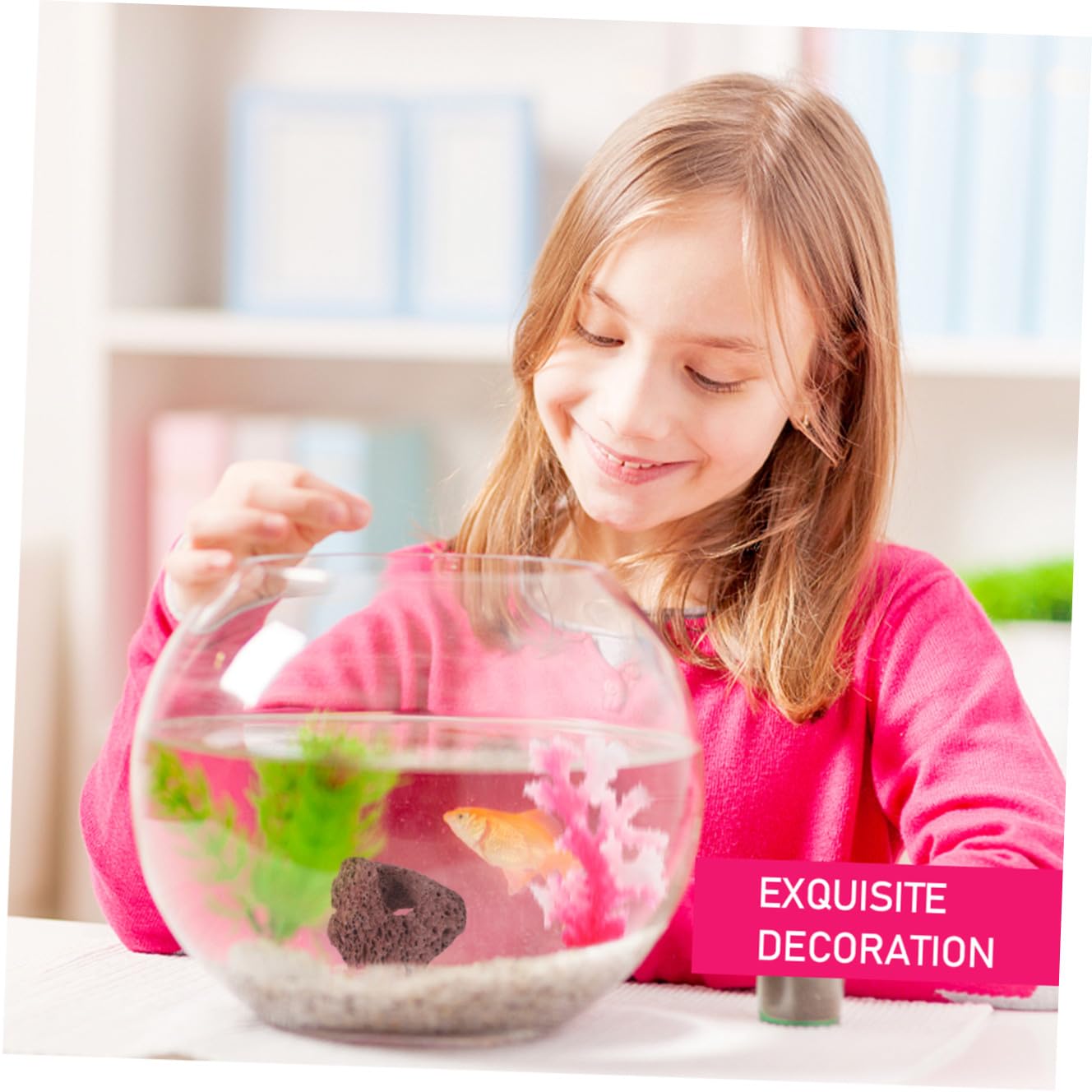 Didiseaon 10pièces Abri pour Poissons Roche Naturelle Décoration Aquarium Forme De Grotte Habitat pour Poissons Eau Douce Et Eau De Mer