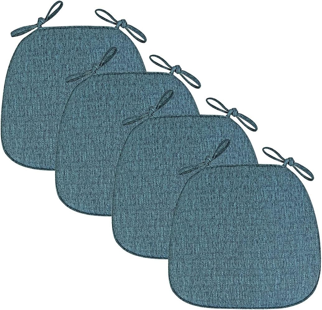 Coussin de chaise antidérapant avec attaches fini les assises dures lors des repas en famille
