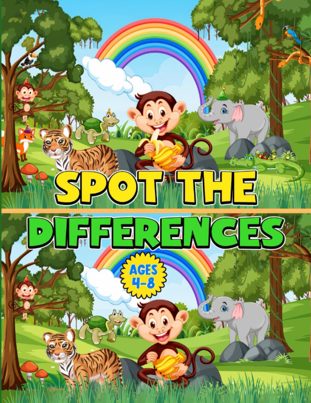 Spot the Differences for Kids Ages 4-8: Seek and Find the Over 300 Hundred Differences | Fun Activity Book for Children Ages 4,5,6,7,8
