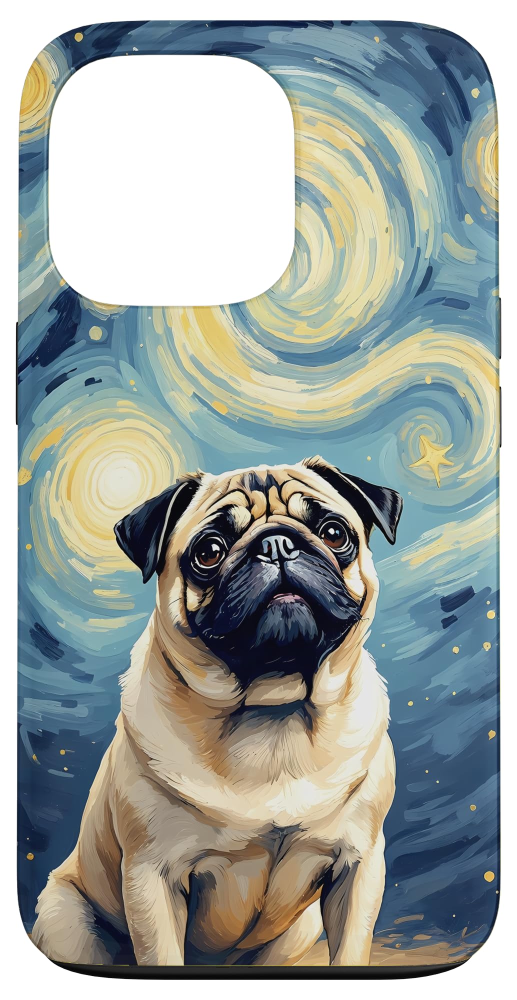 Starry Night Pug Owner Case for iPhone 13 Pro