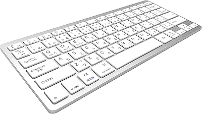 Meega Japanese Language Keyboard, Ultra Thin Lightweight Silent Keyboards for Laptop/Computer/Surface/Desktop/Smart TV