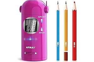 AFMAT Classroom Essential: Electric Pencil Sharpener for Colored Pencils