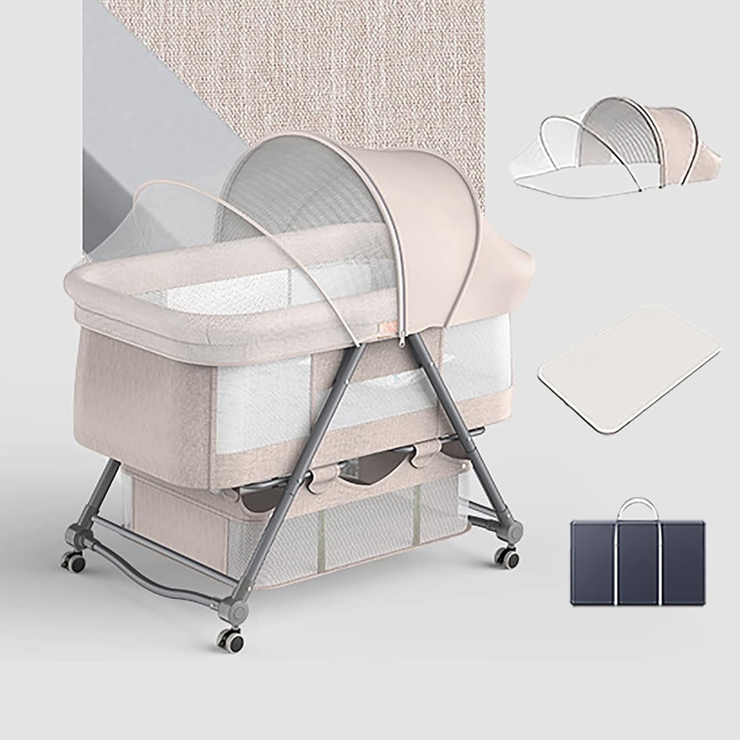 SADRIM 3 in 1 Baby Sleeper, Portable Baby