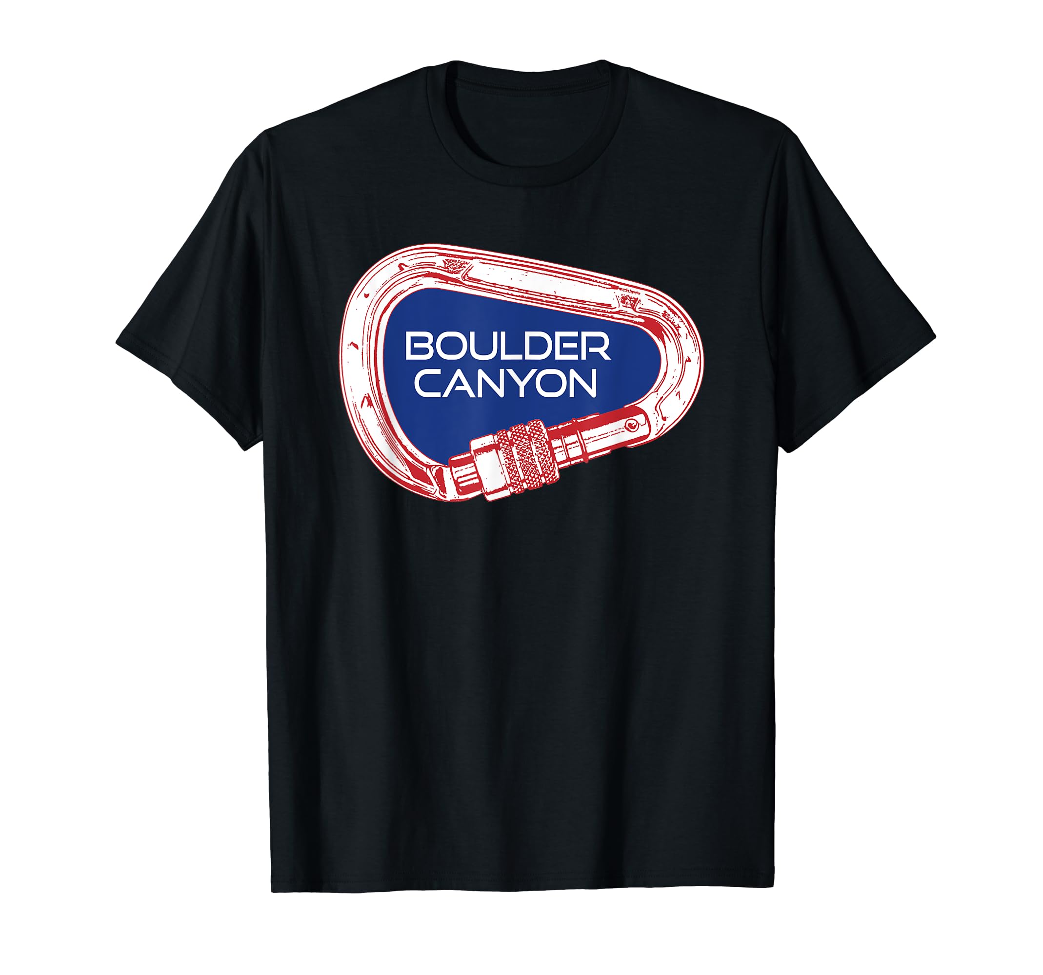 Boulder Canyon Colorado Climbing Carabiner T-Shirt